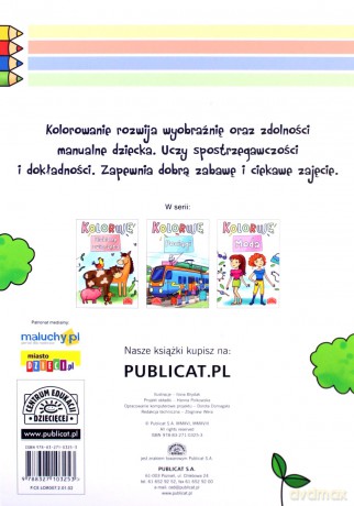 Koloruję - pociągi [KSIĄŻKA]