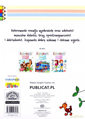 Koloruję - ulubione zwierzęta [KSIĄŻKA]