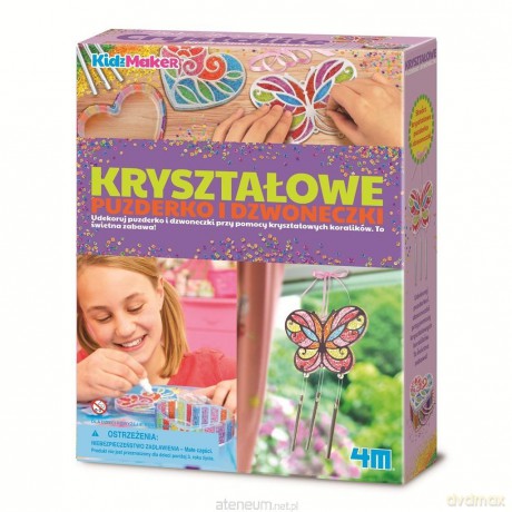 Kryształowe puzderko i dzwoneczki