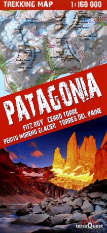 Mapa trekkingowa - Patagonia 1:160 000