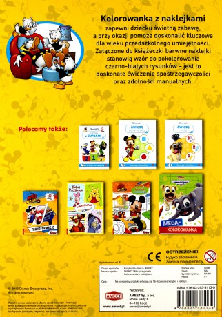 Miki i przyjaciele. Kolorowanka z Naklejkami [KSIĄŻKA]