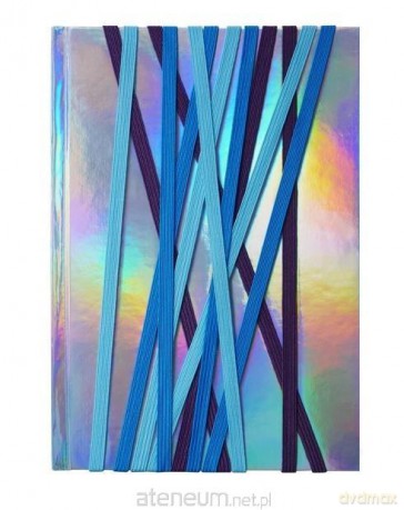 Notes A5 holograficzny z gumkami