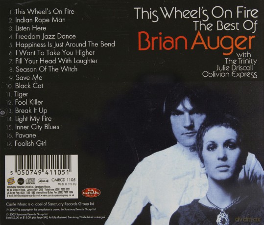 Brain Auger: This Wheel's On Fire [CD]