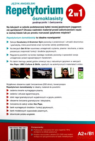Repetytorium ósmoklasisty język angielski A2+/B1 podręcznik+ćwiczenie [KSIĄŻKA]