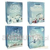 Torba prezentowa 18x23 cm Merry Christmas (12 szt)