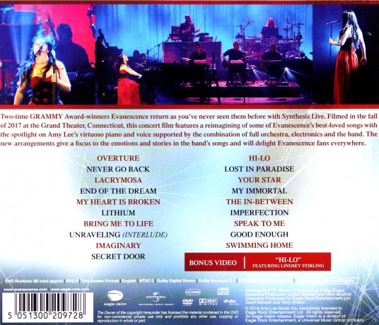 Evanescence: Synthesis Live [DVD]+[CD]