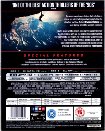 Cliffhanger (Na krawędzi) [Blu-Ray 4K]+[Blu-Ray]