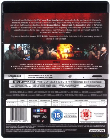 Rambo: First Blood (Rambo: Pierwsza krew) [Blu-Ray 4K]+[Blu-Ray]