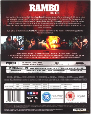 Rambo: First Blood (Rambo: Pierwsza krew) [Blu-Ray 4K]+[Blu-Ray]