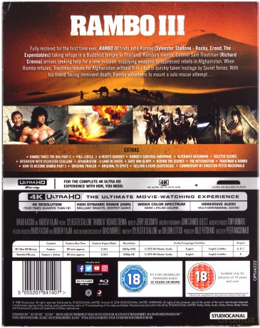 Rambo Part III [Blu-Ray 4K]+[Blu-Ray]