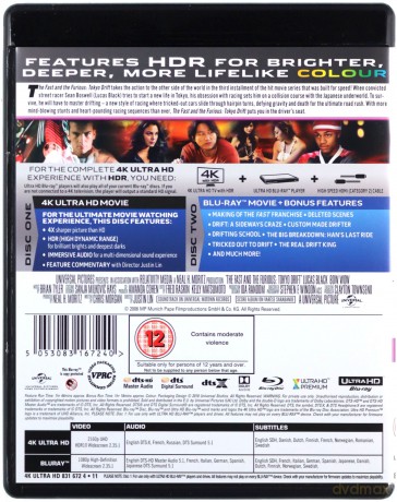 Szybcy i wściekli: Tokio Drift [Blu-Ray 4K]+[Blu-Ray]