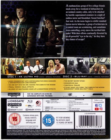 The Cabin in the Woods (Dom w Głębi Lasu) [Blu-Ray 4K]+[Blu-Ray]