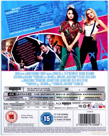 The Spy Who Dumped Me (Szpieg, który mnie rzucił) [Blu-Ray 4K]+[Blu-Ray]