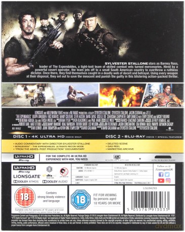 The Expendables (Niezniszczalni) [Blu-Ray 4K]+[Blu-Ray]