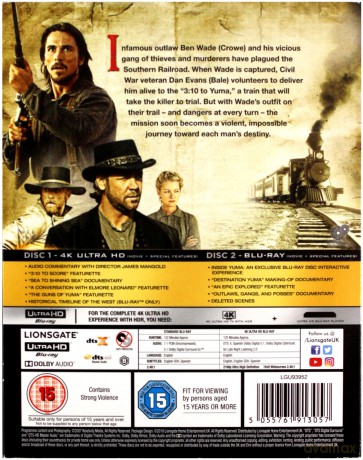 3:10 to Yuma [Blu-Ray 4K]+[Blu-Ray]