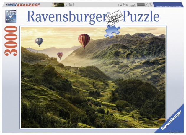 RAVENSBURGER 3000 el. Pola ryżowe [PUZZLE]