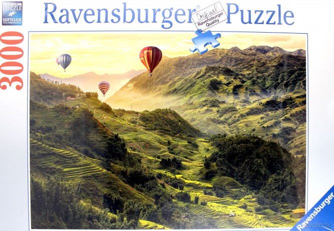 RAVENSBURGER 3000 el. Pola ryżowe [PUZZLE]