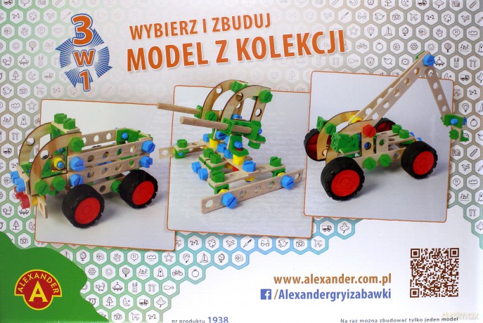 Zestaw konstrukcyjny Mały Konstruktor Junior 3w1 - Ciężarówka