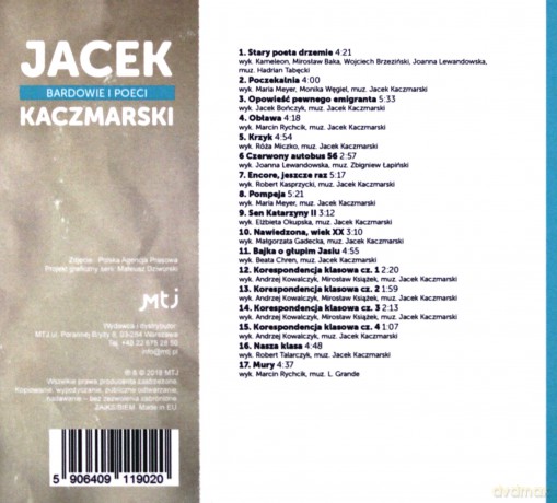 Bardowie i poeci - Jacek Kaczmarski [CD]
