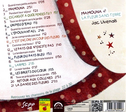 Jac Livenais: Mamouna Et La Fleur Sans Terre (digipack) [CD]
