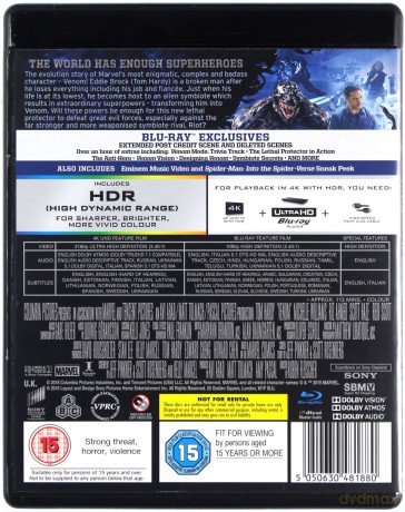 Venom [Blu-Ray 4K]+[Blu-Ray]