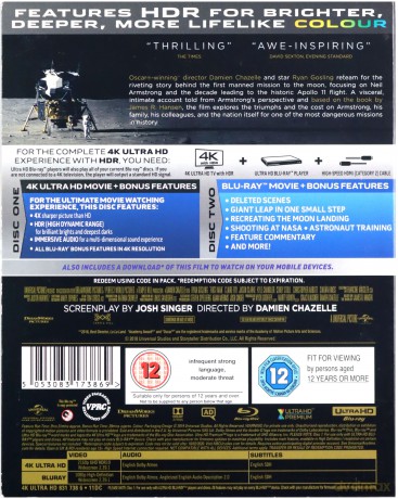 First Man (Pierwszy człowiek) [Blu-Ray 4K]+[Blu-Ray]