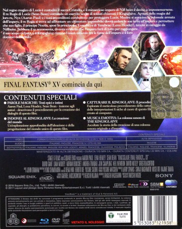 Final Fantasy XV: Gwardia Królewska (steelbook) [Blu-Ray]+[DVD]