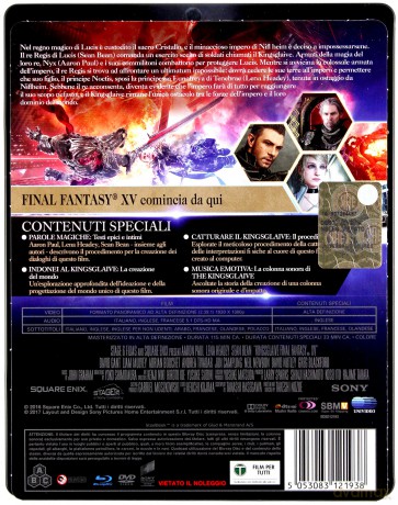 Final Fantasy XV: Gwardia Królewska (steelbook) [Blu-Ray]+[DVD]