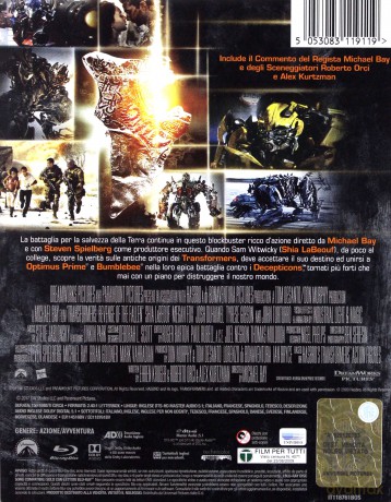 Transformers 2 (Transformers: Zemsta upadłych) (steelbook) [Blu-Ray]