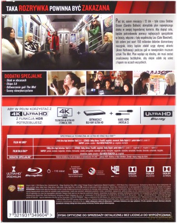 Ocean's 8 [Blu-Ray 4K]+[Blu-Ray]
