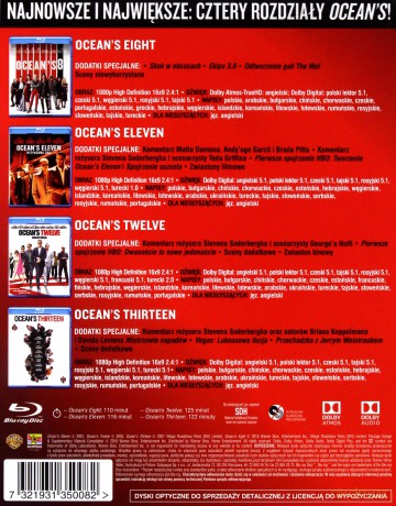 Ocean's Kolekcja 4 Filmów [4xBlu-Ray]