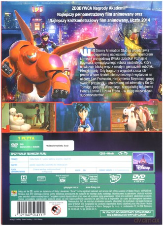 Wielka Szóstka (Disney) [DVD]