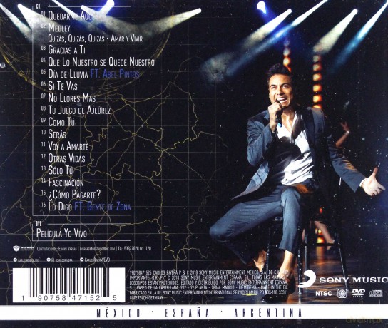 Carlos Rivera: Yo Vivo. En Vivo [CD]