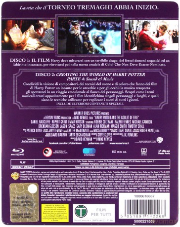 Harry Potter and the Goblet of Fire (Harry Potter i Czara Ognia) (steelbook) [2xBlu-Ray]