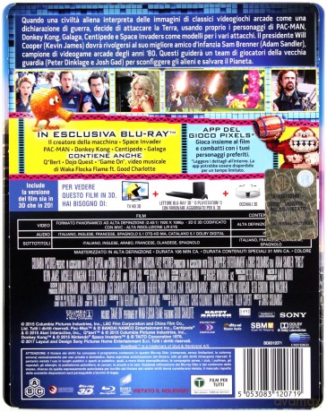 Pixels (Piksele) (steelbook) [Blu-Ray 3D]+[Blu-Ray]