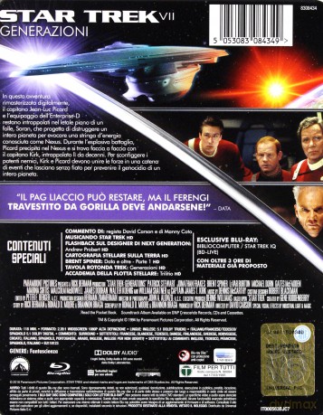 Star Trek: Generations (Star Trek VII: Pokolenia) (steelbook) [Blu-Ray]