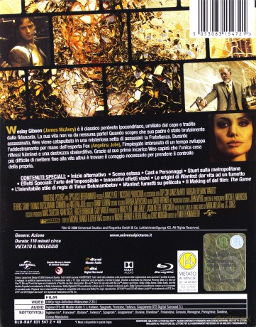 Wanted (Wanted: Ścigani) (steelbook) [Blu-Ray]