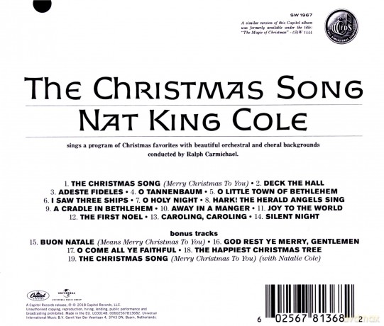 Nat King Cole: The Christmas Song [CD]