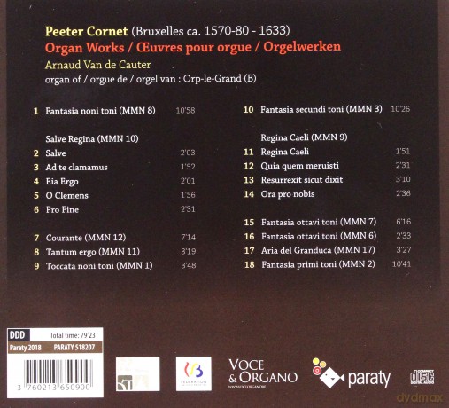 Peeter Cornet: Organ Works (digipack) [CD]