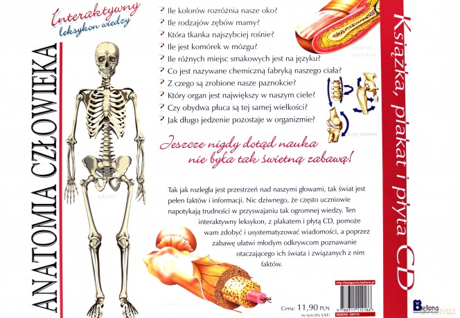 Anatomia człowieka. Interaktywny leksykon wiedzy [KSIĄŻKA]+[PLAKAT]+[CD]