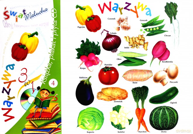 Warzywa. Świat malucha [KSIĄŻKA]+[PLAKAT]+[CD]