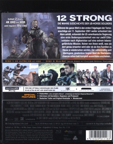 12 Strong (Dwunastu odważnych) [Blu-Ray 4K]+[Blu-Ray]