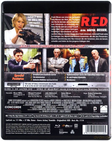 R.E.D. [Blu-Ray 4K]+[Blu-Ray]