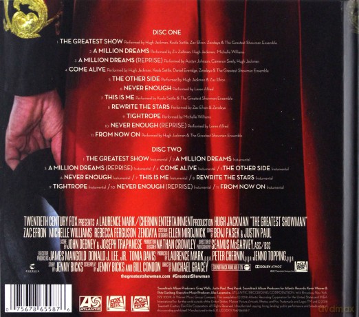 The Greatest Showman (SING-A-LONG Edition) soundtrack (Król rozrywki) [2CD]