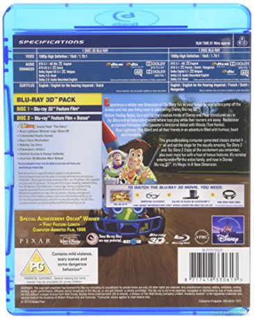 Toy Story [Blu-Ray 3D]+[Blu-Ray]