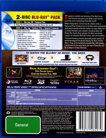 Toy Story [Blu-Ray 3D]+[Blu-Ray]