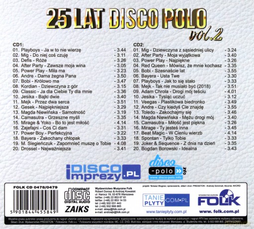 25 Lat Disco Polo 1+2 Pakiet [4CD]