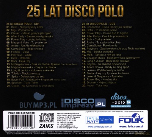 25 Lat Disco Polo 1+2 Pakiet [4CD]