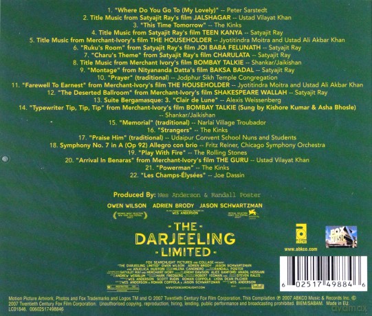 The Darjeeling Limited (Pociąg do Darjeeling) Soundtrack [CD]