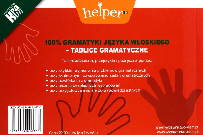 100% Gramatyki języka włoskiego Tablice - Anna Gogolin [KSIĄŻKA]